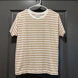 J. Crew Women's striped T-shirt boyfriend fit tee Size S